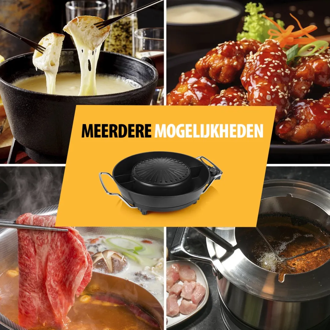 Tristar PZ-9131 Elektrische Hotpot 1800W - 4 Personen - Zwart