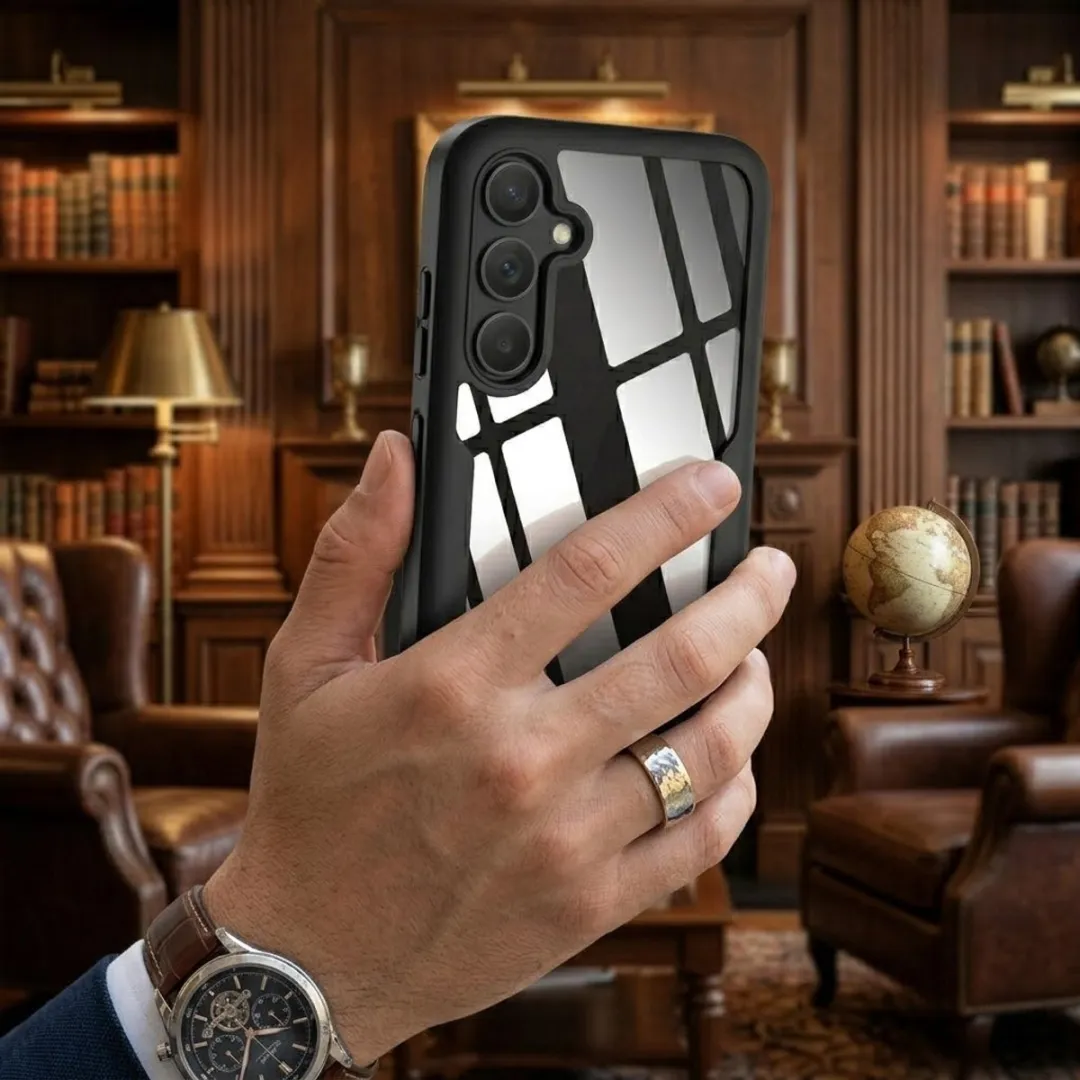 NUVEX Telefoonhoesje Samsung Galaxy S25 - Zwart Transparant