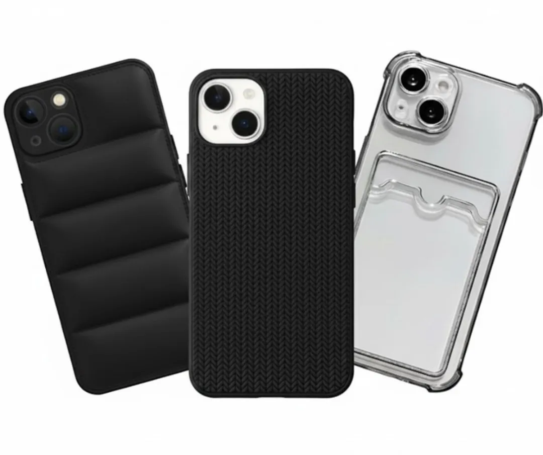 NUVEX iPhone 14 Plus Hoesje Set Grijs/Zwart