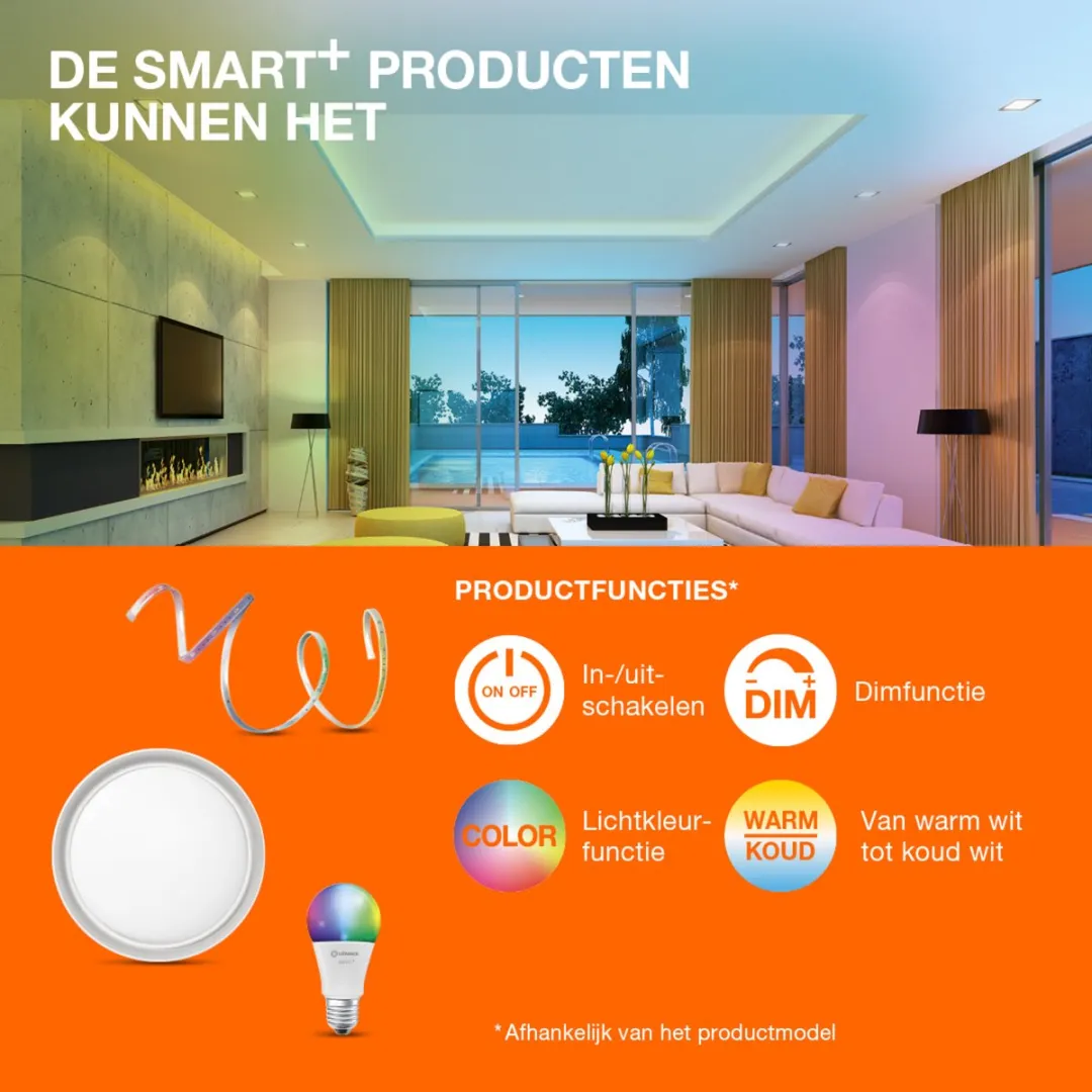 Osram Smart LED-lamp P40 E14 ZigBee 3.0 - 4,9W - Instelbaar wit 2700-6500K