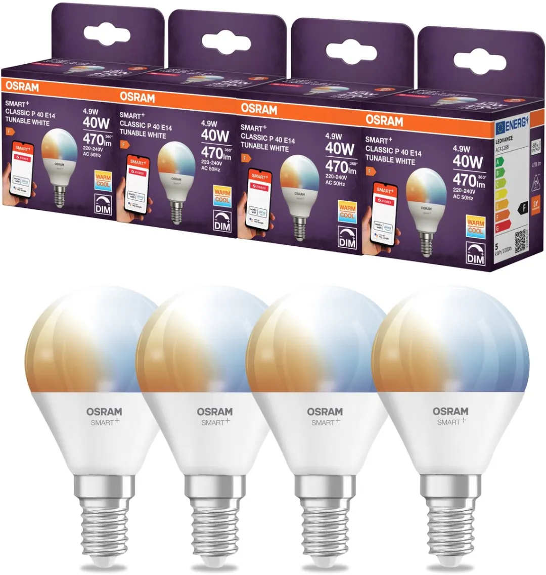 Osram Smart LED-lamp P40 E14 ZigBee 3.0 - 4,9W - Instelbaar wit 2700-6500K