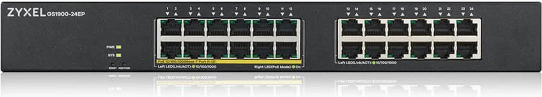 Zyxel GS1900-24EP Switch - 24x PoE 193W - Zwart - afbeelding 6 van 6