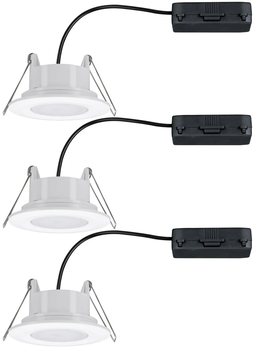 Paulmann LED-inbouwlamp Calla Basisset 3x6W 530lm 90mm - 3 Stuks