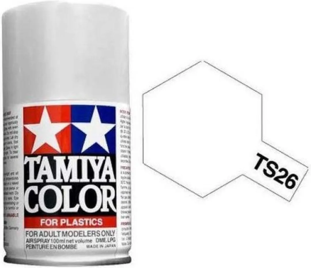 Tamiya Acryl Spray TS-26 Wit Gloss 100ml