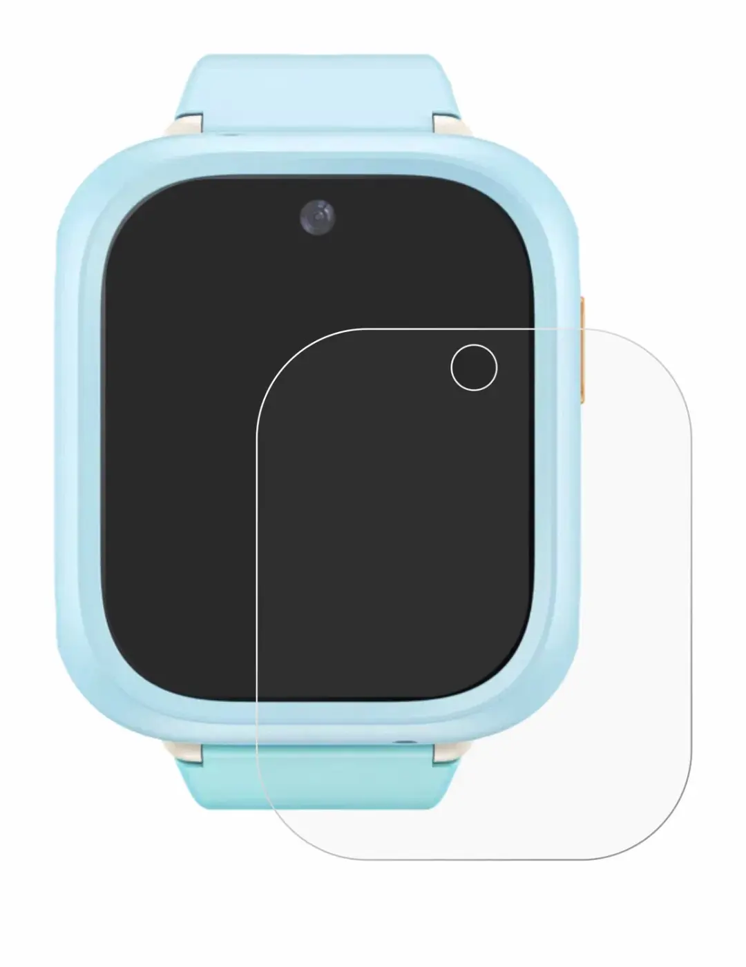 upscreen Screenprotector TCL Kids Watch K5 - Transparant - afbeelding 5 van 6