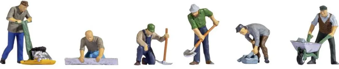 Noch Wegwerkers Figuur Schaal H0 - Multicolor