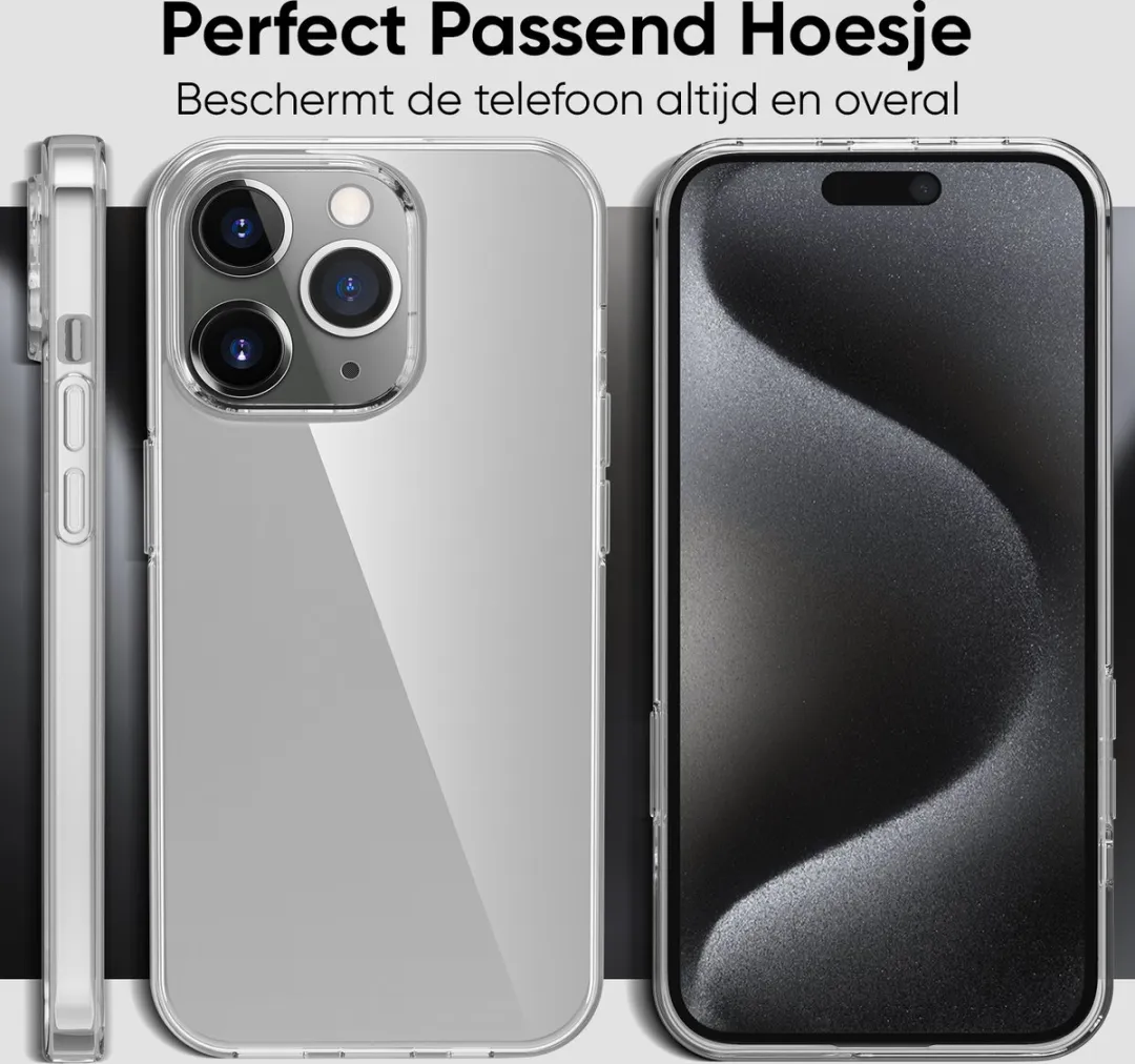 NUVEX iPhone 15 Pro Max Telefoonhoesje - Transparant - afbeelding 6 van 6