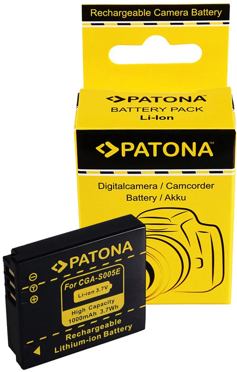 Patona Panasonic CGA-S005 Accu - 1000mAh - afbeelding 5 van 5