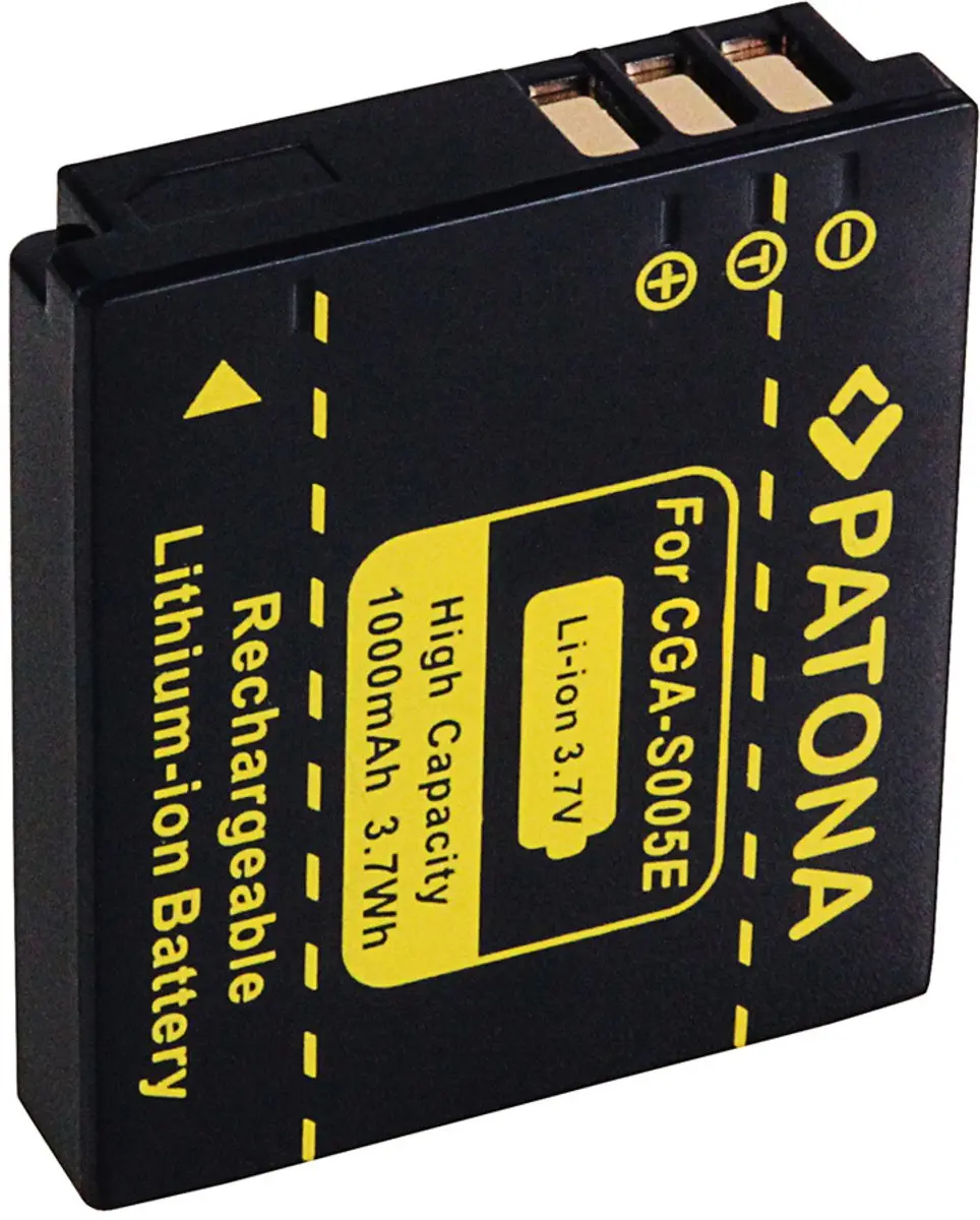 Patona Panasonic CGA-S005 Accu - 1000mAh - afbeelding 2 van 5