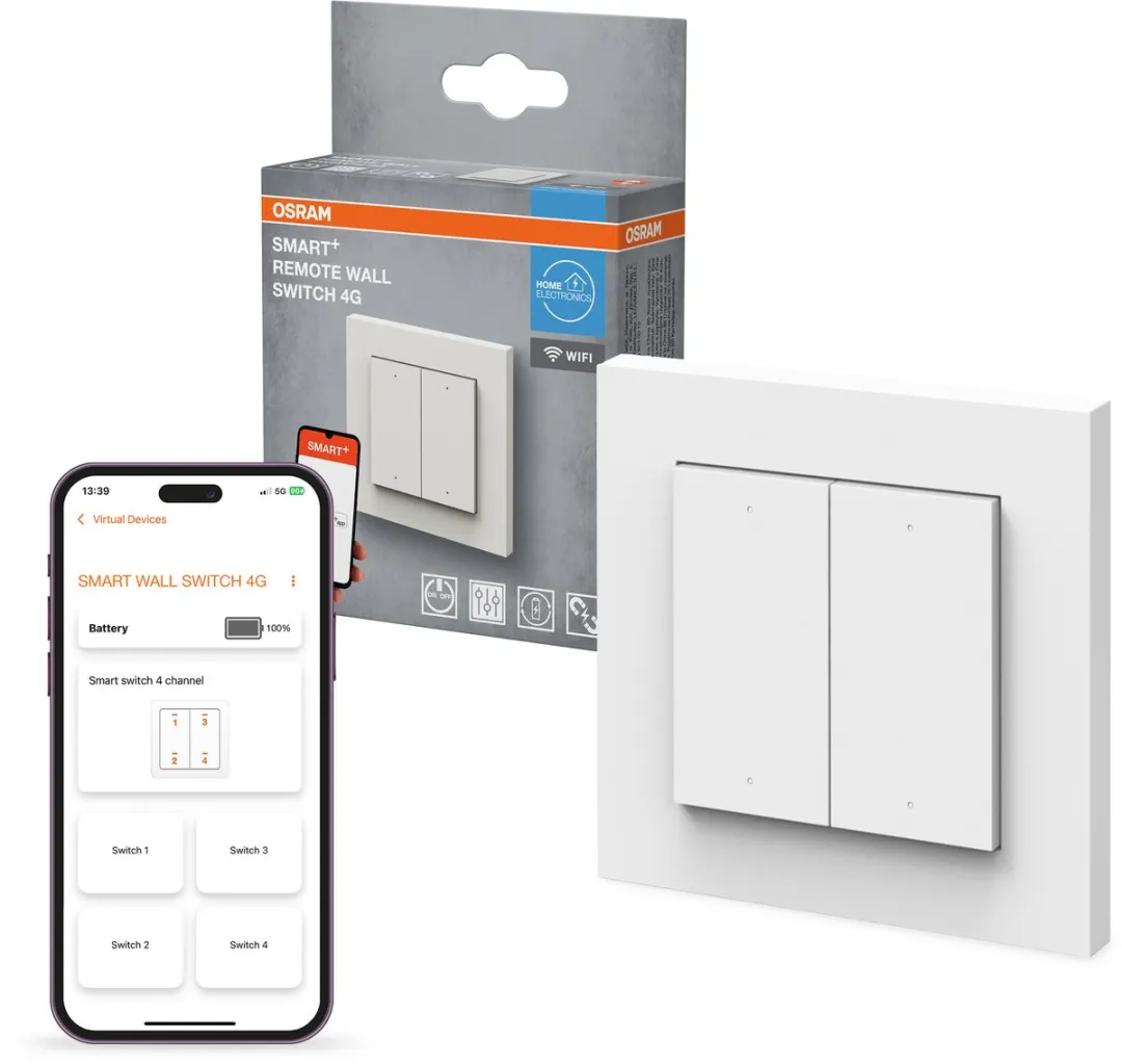 Osram Smart+ WIFI Wandschakelaar 4G - Wit