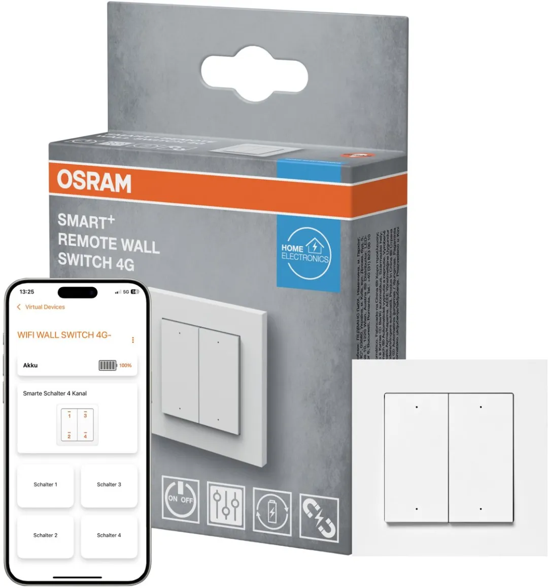 Osram Smart+ WIFI Wandschakelaar 4G - Wit