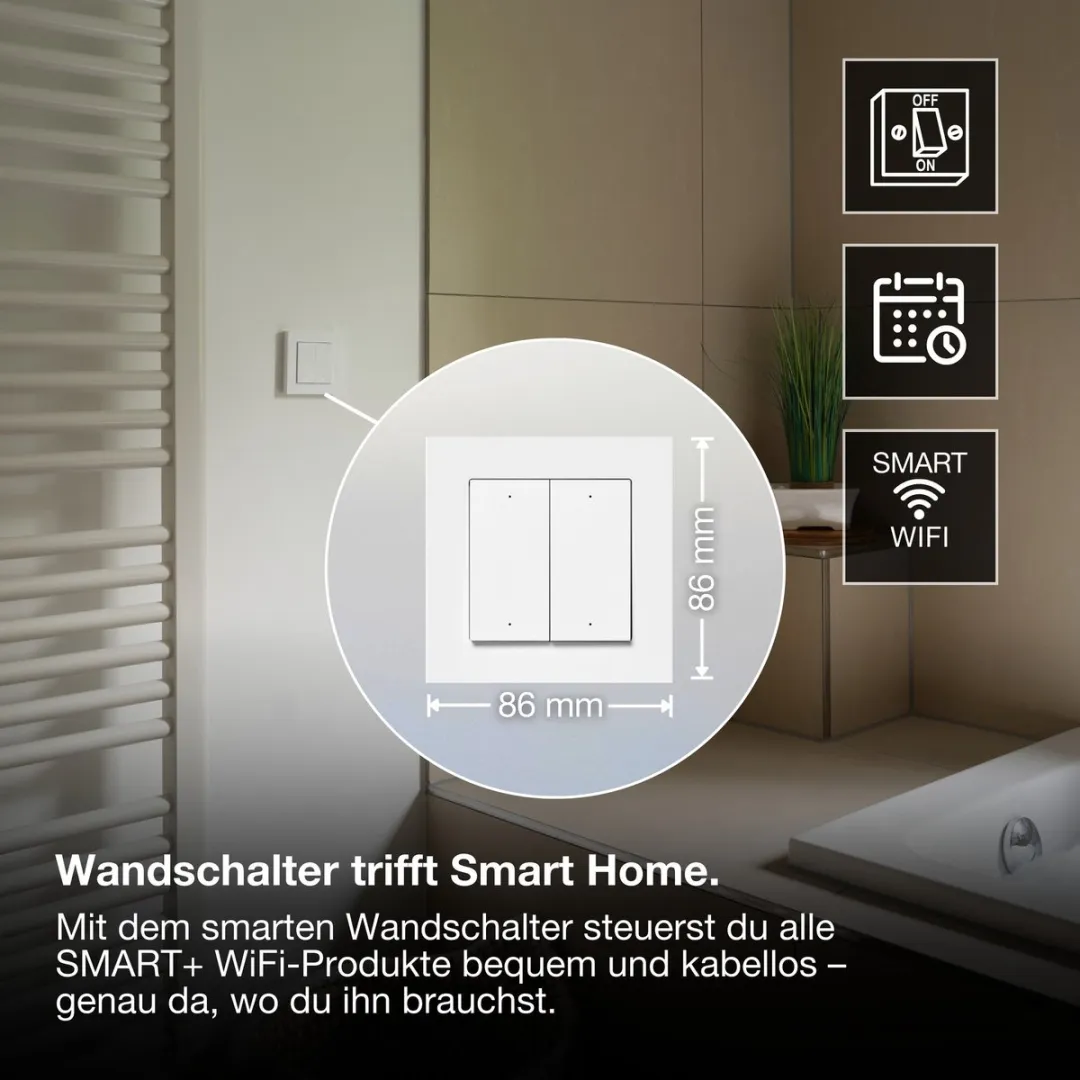 Osram Smart+ WIFI Wandschakelaar 4G - Wit - afbeelding 6 van 6
