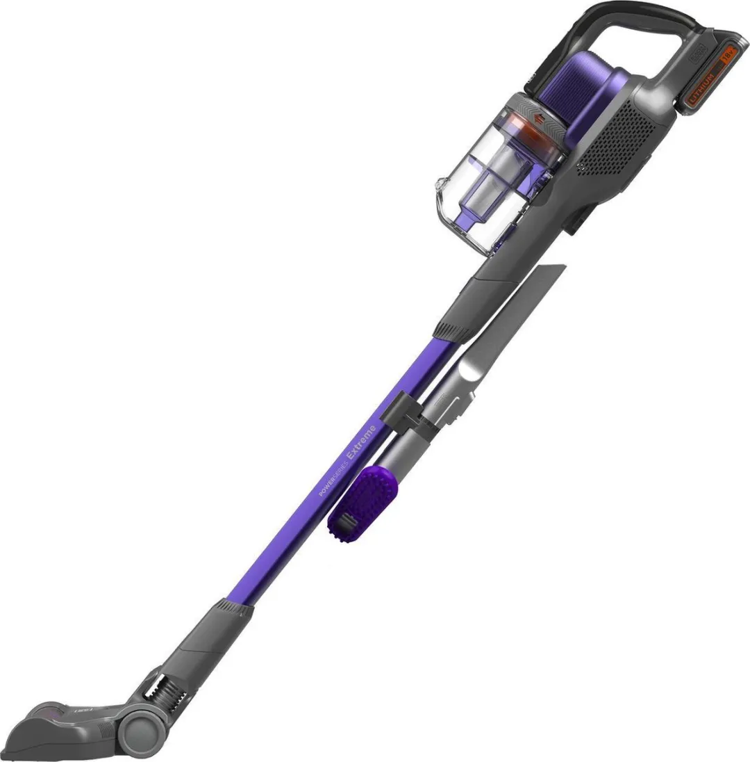 BLACK+DECKER BHFEV182CP-QW 4-in-1 PET Stofzuiger 18V 2.0Ah - Paars/Titaniumgrijs