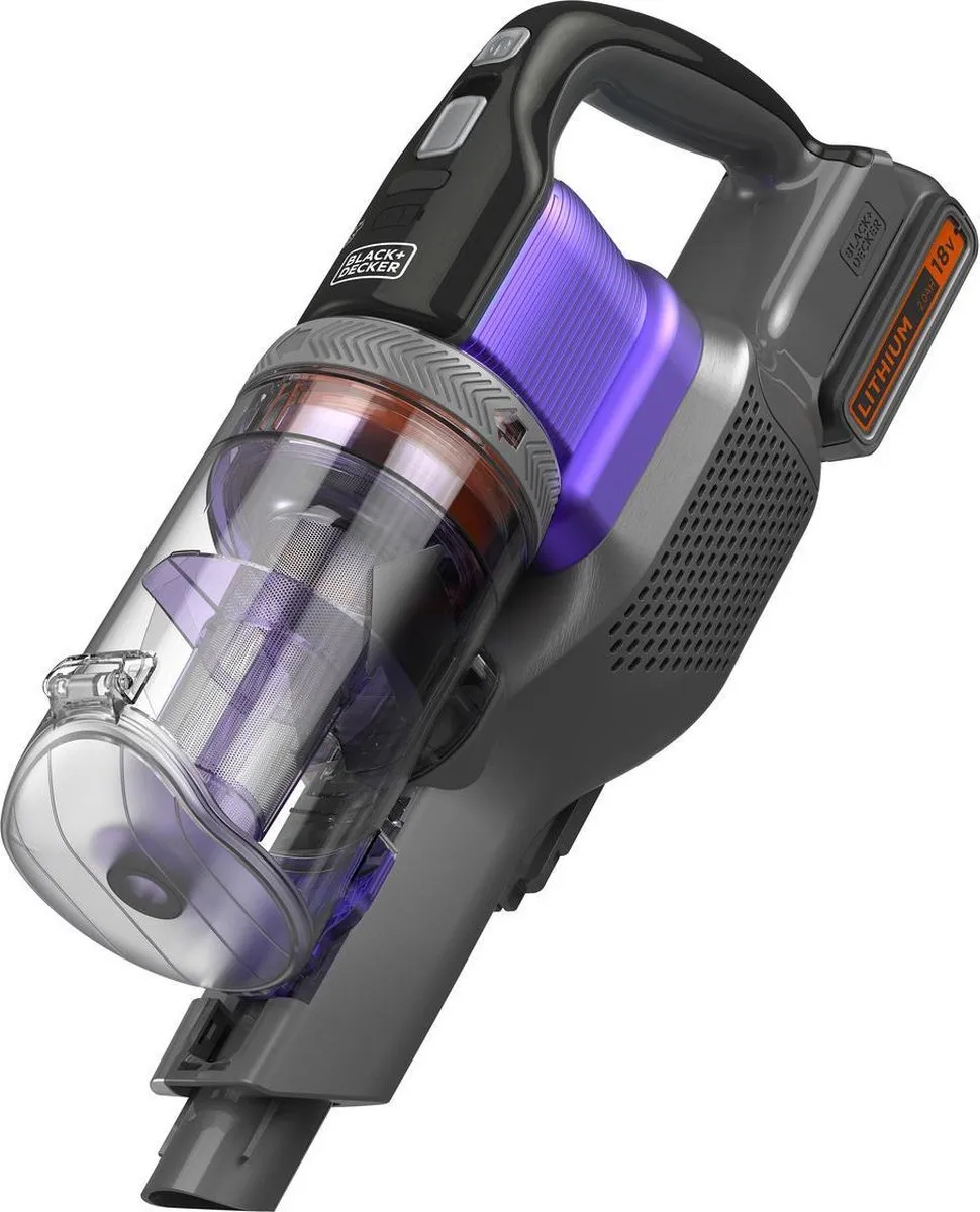 BLACK+DECKER BHFEV182CP-QW 4-in-1 PET Stofzuiger 18V 2.0Ah - Paars/Titaniumgrijs