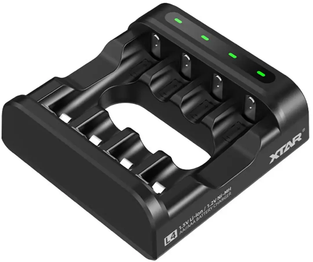 Xtar L4 Acculader - 4 Slots AA/AAA - Zwart - afbeelding 4 van 4