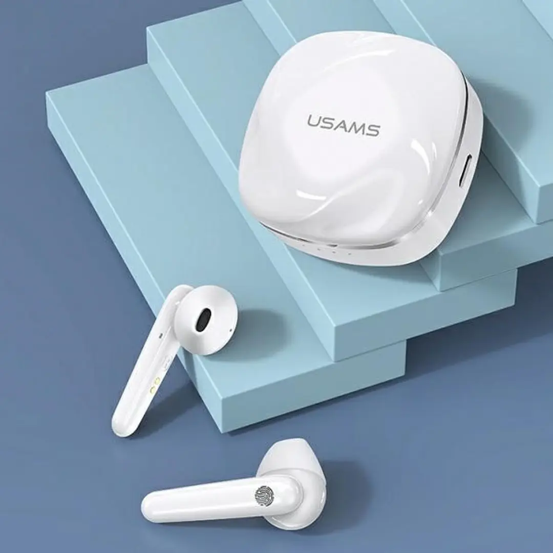 USAMS SD Serie In-ear Koptelefoon - Bluetooth 5.0 - Wit - afbeelding 2 van 5
