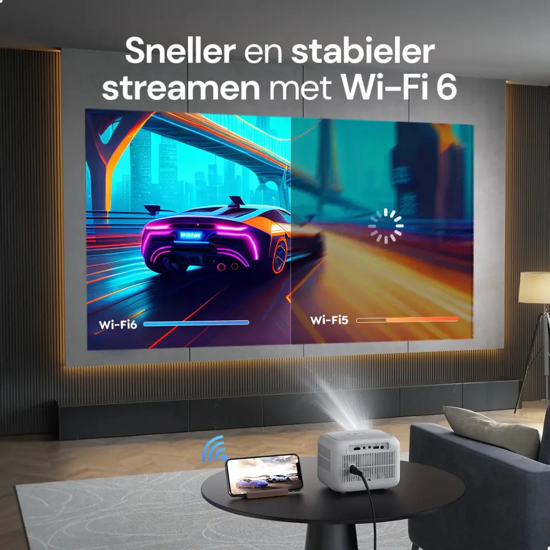 Yaber L1 w Beamer - 200 lm - Wit - afbeelding 4 van 6