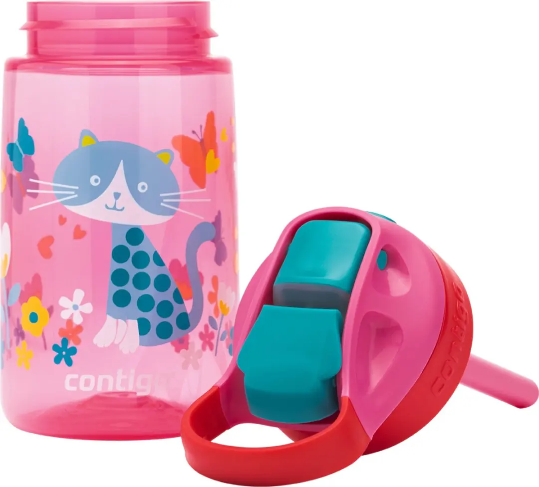 Contigo Gizmo Flip Drinkfles - 420ml - Cherry with Cat - afbeelding 4 van 6