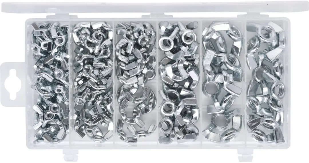 KS Tools Vleugelmoeren Set M4-M10 - 150-delig - afbeelding 6 van 6
