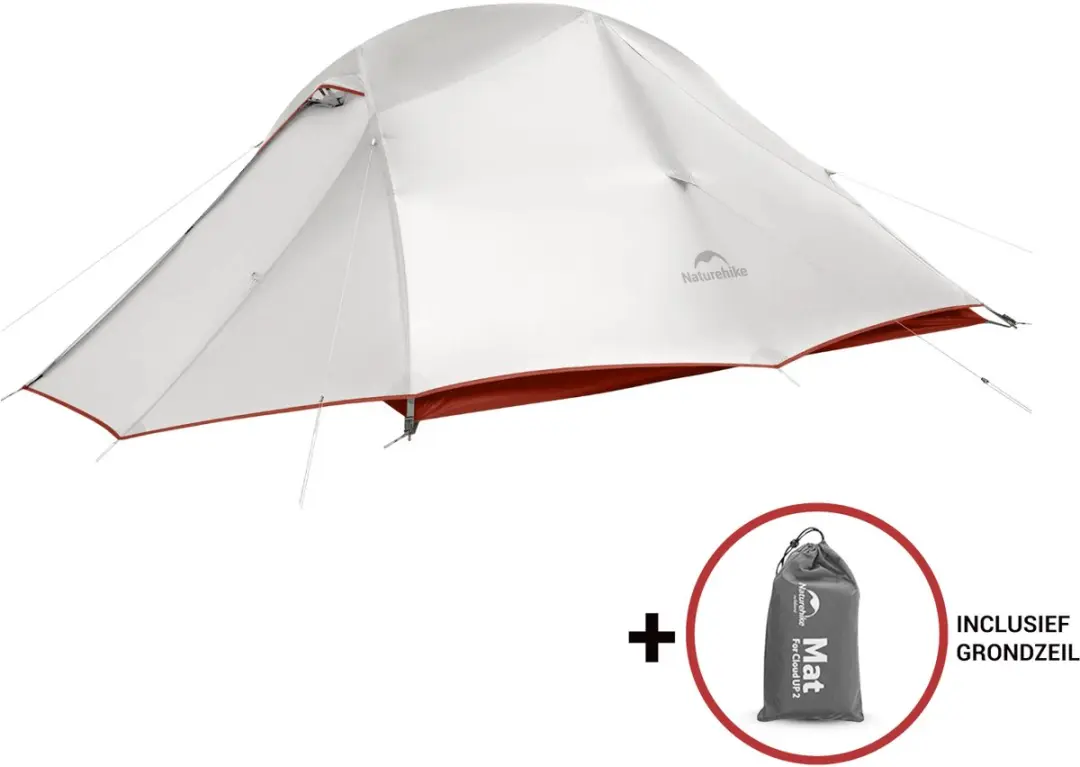 Naturehike Cloud Up 3 Pro Tent - 3 Persoons - Wit/Grijs - afbeelding 2 van 6
