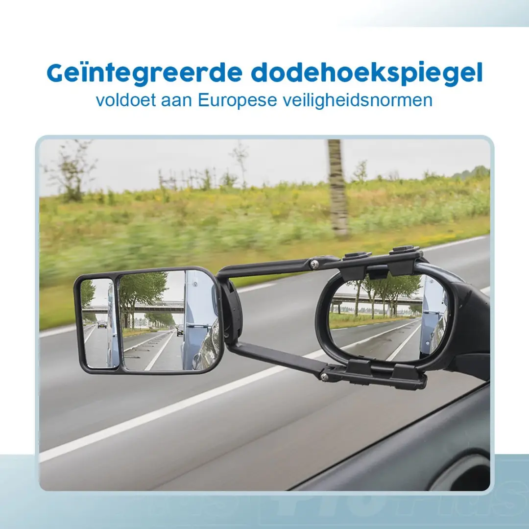 ProPlus Opzetspiegel Duo B-12-2 - Zwart - afbeelding 6 van 6