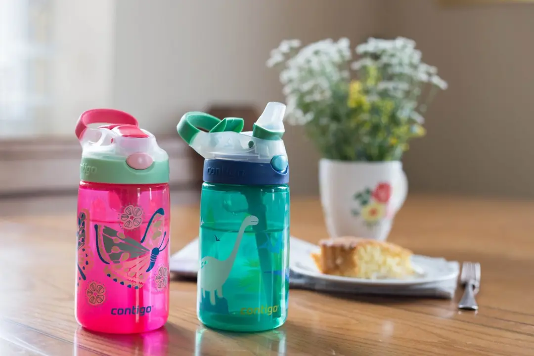 Contigo Gizmo Flip Kinderdrinkfles 420ml - Green Jungle Dino - afbeelding 4 van 6