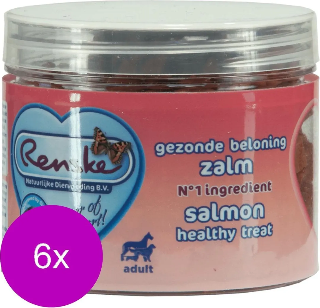 Renske Gezonde Beloning Hartjes Zalm 100g