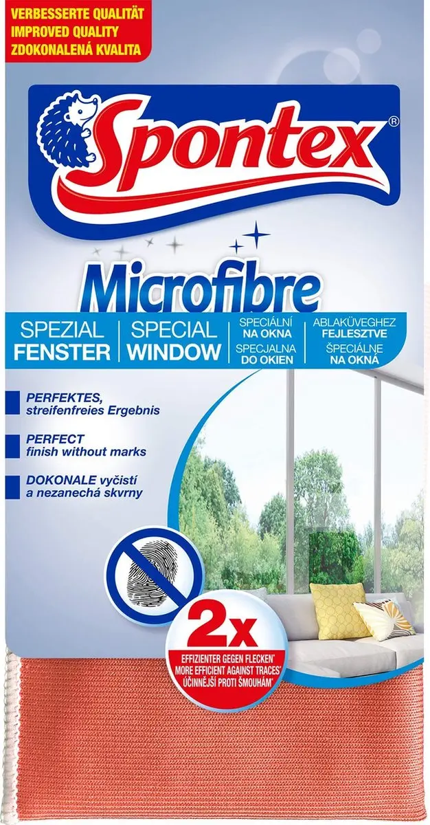 Spontex Microfibre Fenstertuch