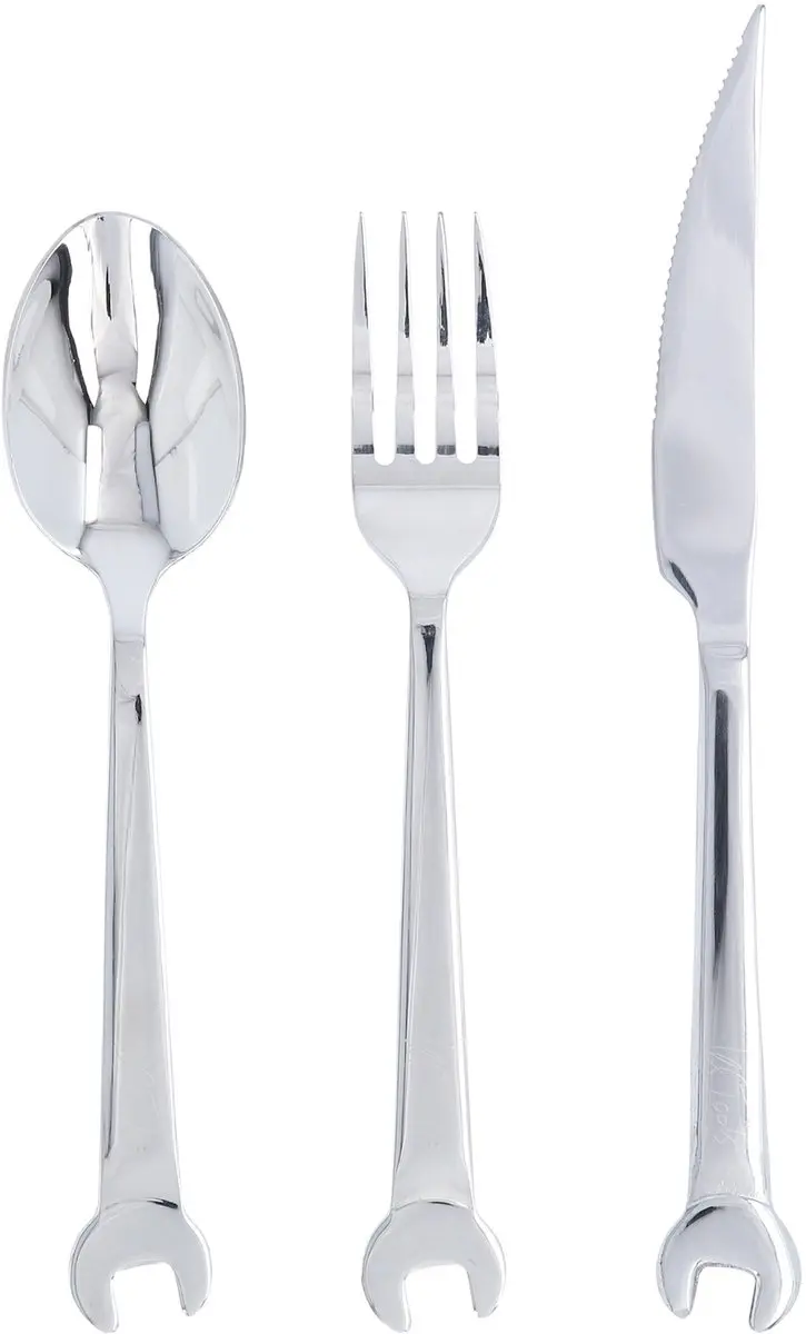 KS Tools Bestekset 3 delig - Grijs - afbeelding 6 van 6