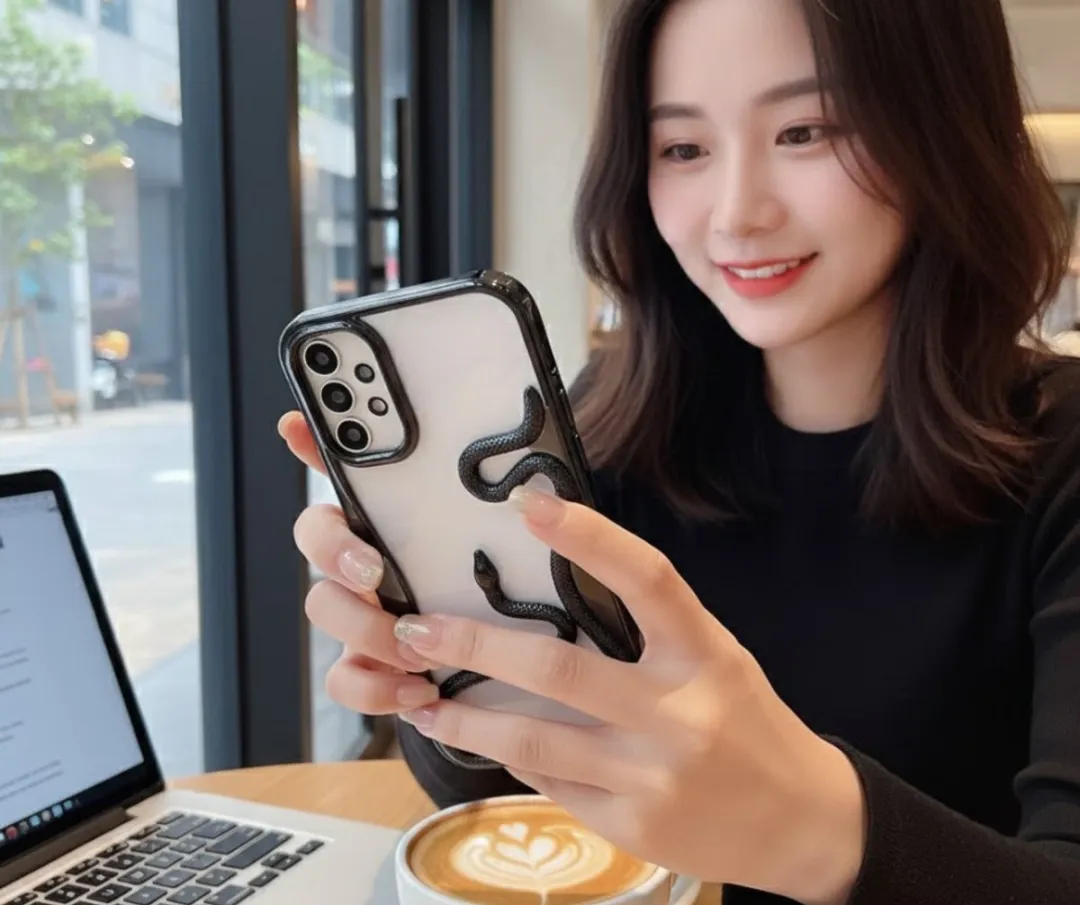 NUVEX Slang Design Hoesje Samsung Galaxy A56 - Zwart