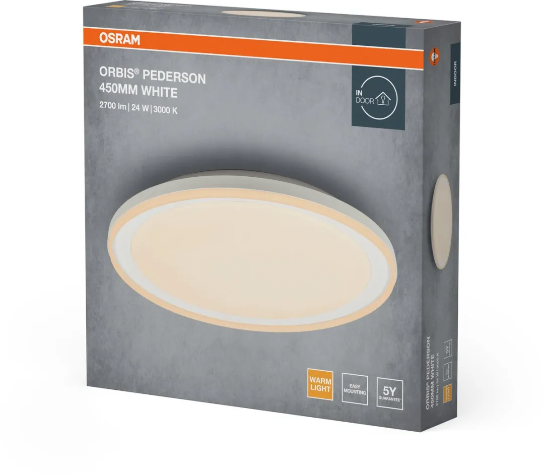 Osram Orbis Pederson LED Plafondlamp 24W 1450lm - 450mm - IP20 - afbeelding 6 van 6