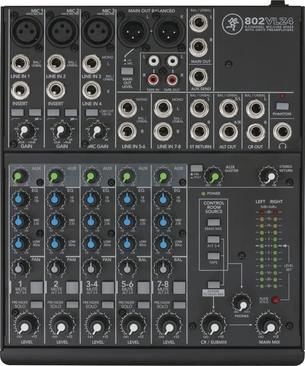 Mackie 802VLZ4 analoge mixer