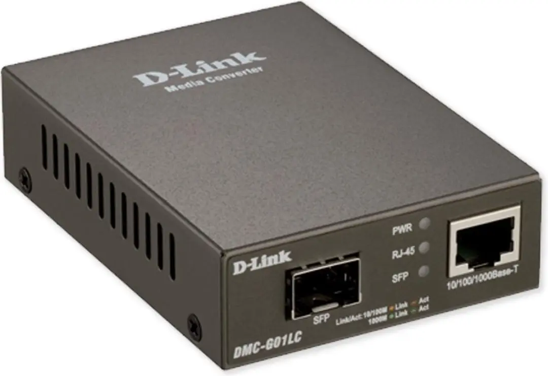 D-Link DMC-G01LC/E Netwerk Media Converter - Grijs - afbeelding 2 van 3
