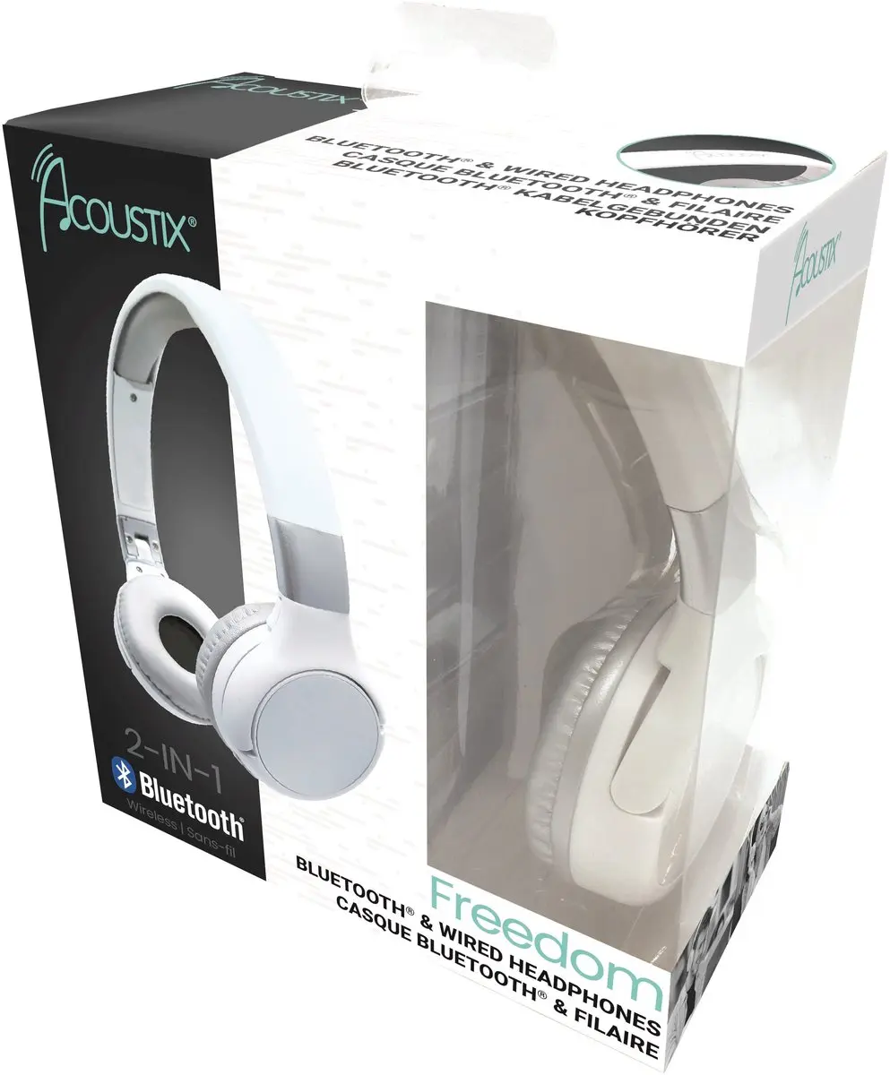 Lexibook HPBT010S 2-in-1 Bluetooth Koptelefoon - Wit/Zilver - afbeelding 4 van 6