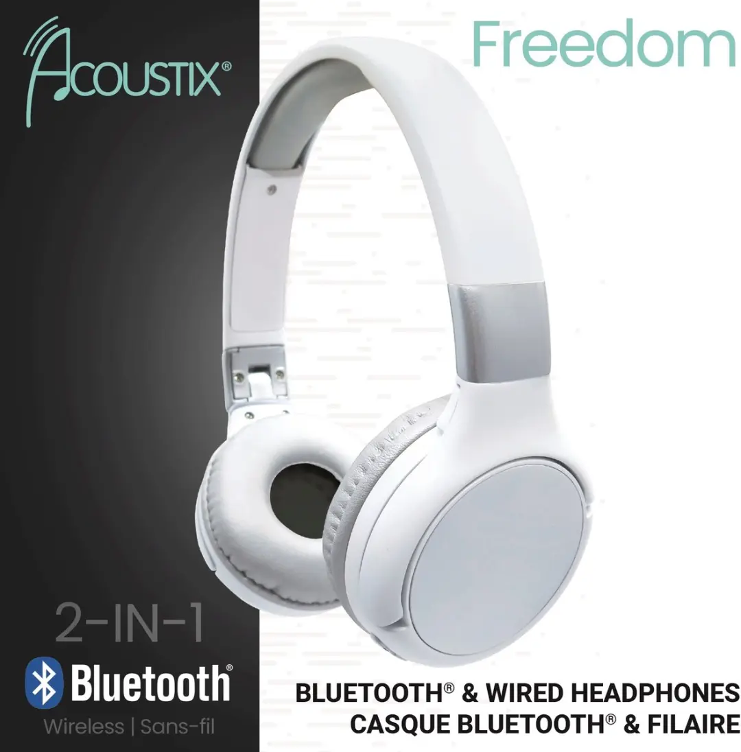 Lexibook HPBT010S 2-in-1 Bluetooth Koptelefoon - Wit/Zilver - afbeelding 5 van 6