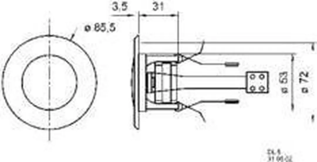 Visaton VS-DL5 Inbouwluidspreker - 4W - Wit - afbeelding 4 van 6