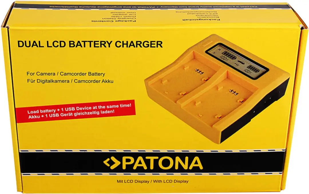 Patona Fujifilm NP-T125 Dual LCD USB Lader - afbeelding 3 van 3