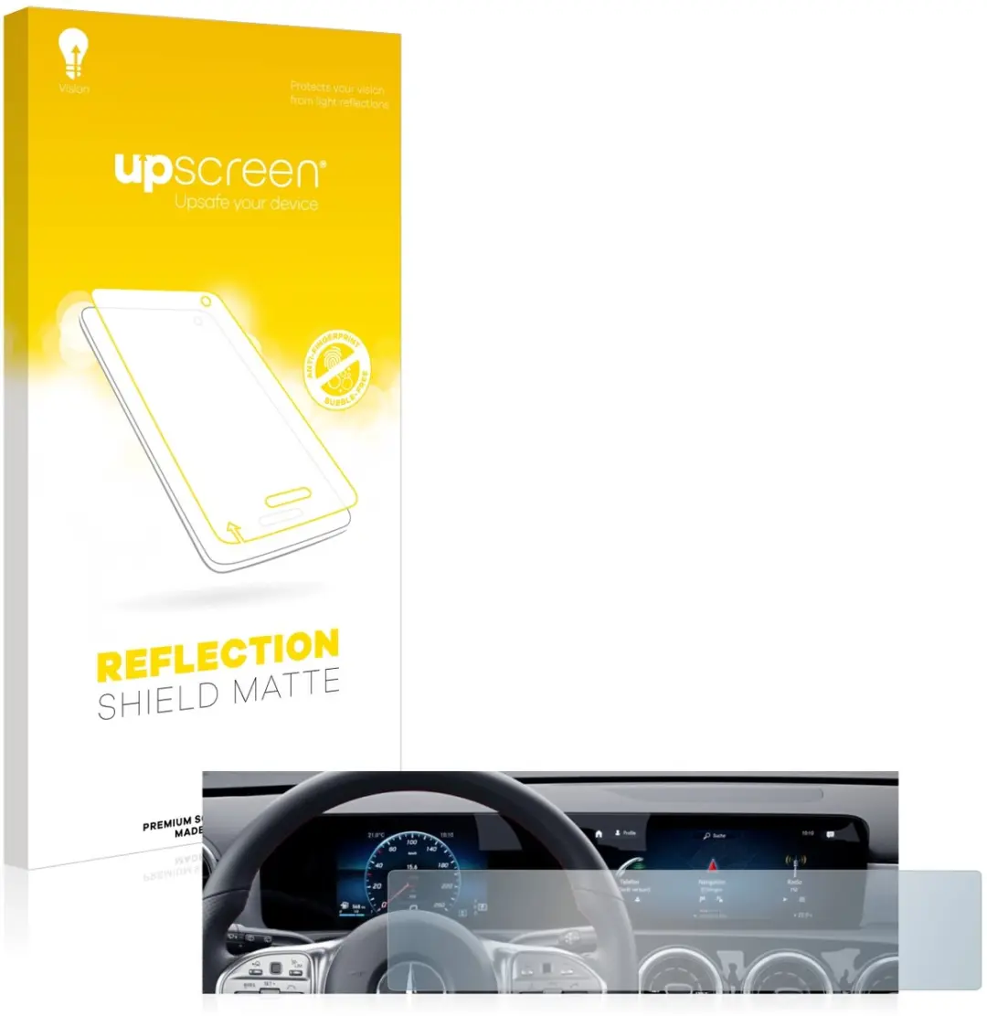 upscreen - Screenprotector voor Mercedes-Benz GLA 2020 Display Widescreen-Version - Folie Beschermfolie anti glare matte