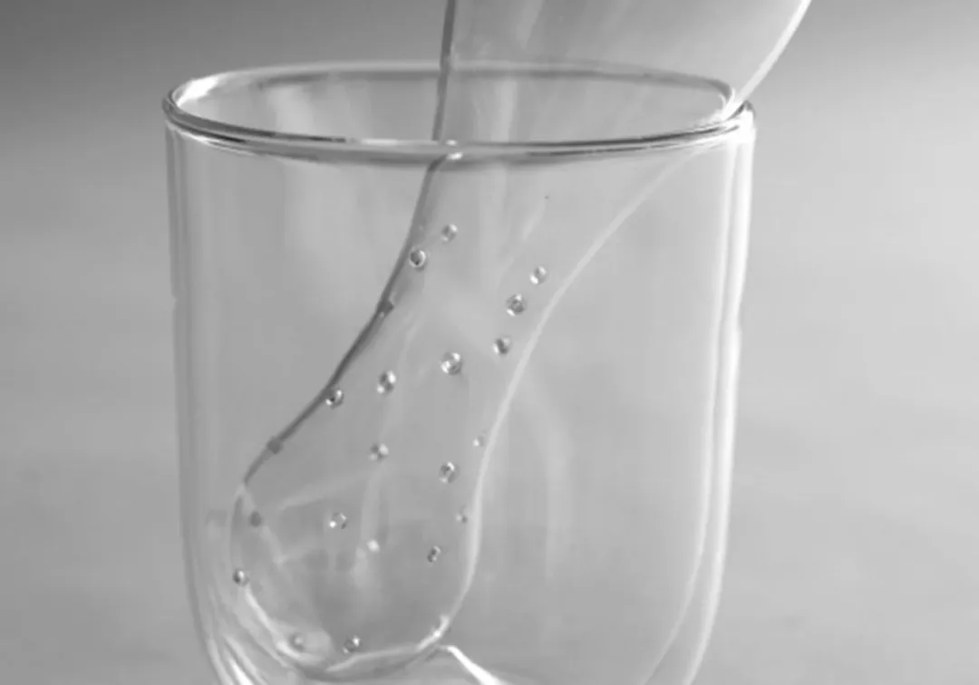 Serax Theeglas Dubbelwandig + Houder Set
