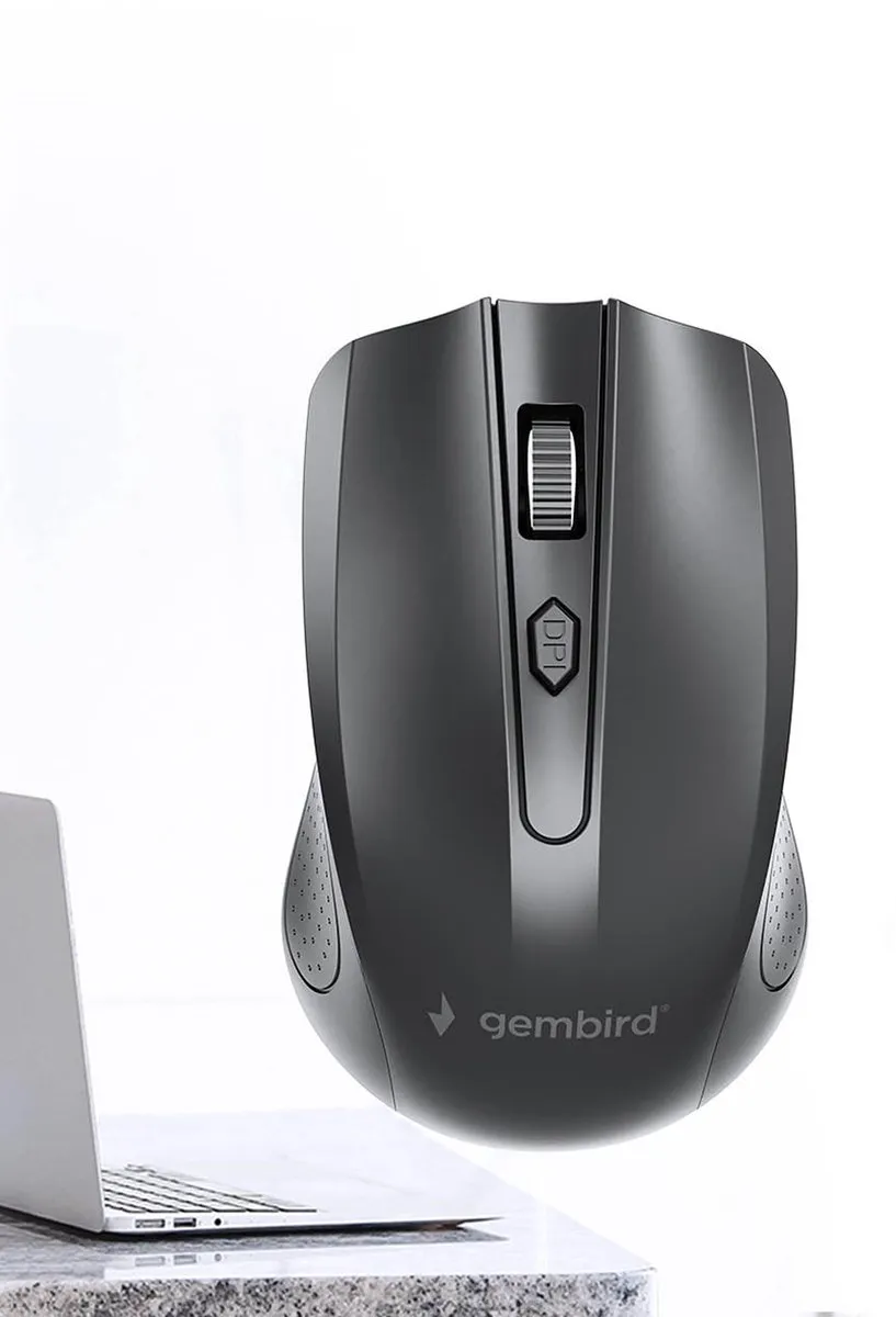 Gembird MUSW-4B-04 Draadloze Muis - 4 Knoppen - Zwart