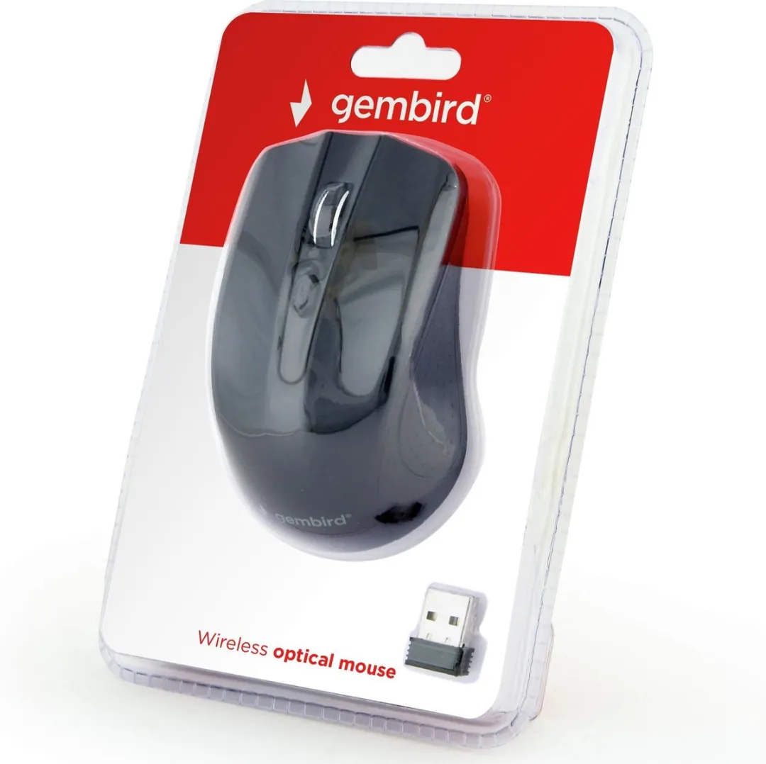 Gembird MUSW-4B-04 Draadloze Muis - 4 Knoppen - Zwart