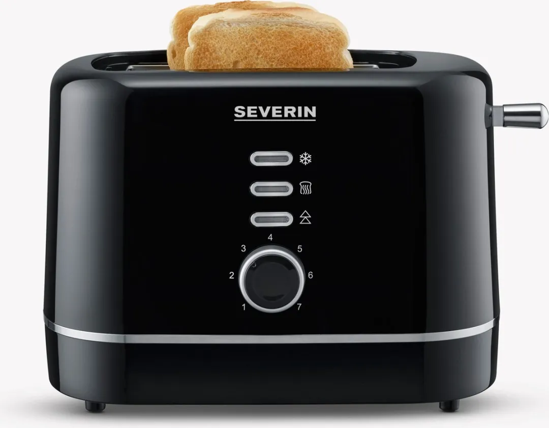 Severin AT 4321 Broodrooster 850W - 2 Platen - Zwart - afbeelding 6 van 6