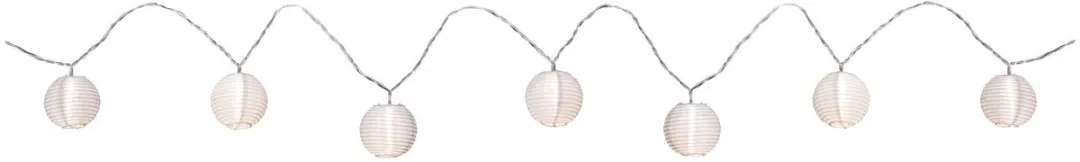 Paulmann Lichtketting Accu Lampion IP44 3,6m 7 Punten