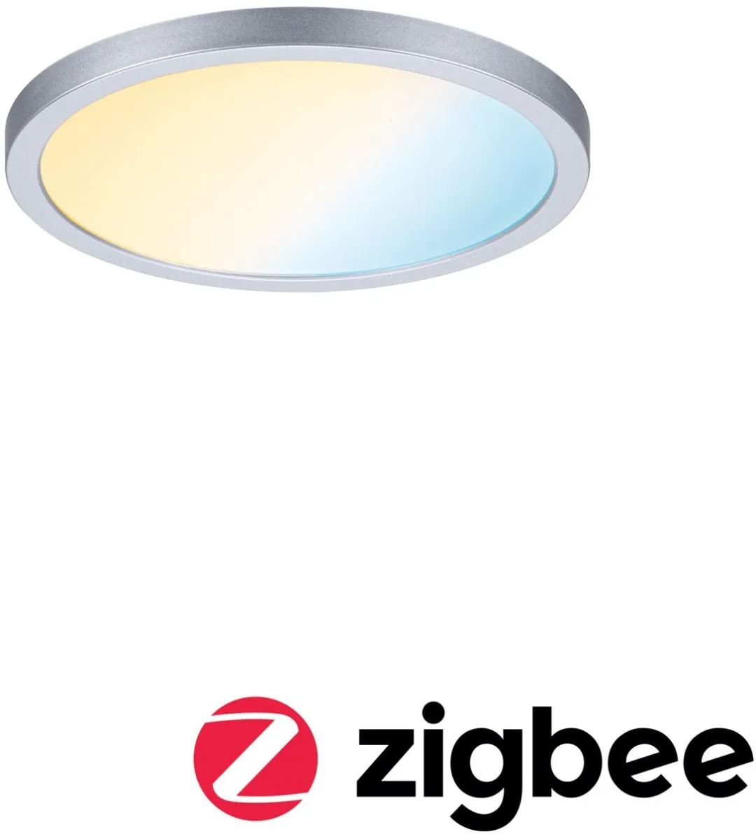 Paulmann VariFit LED-inbouwpaneel Zigbee 3.0 13W 1200lm Tunable White - Chroom mat