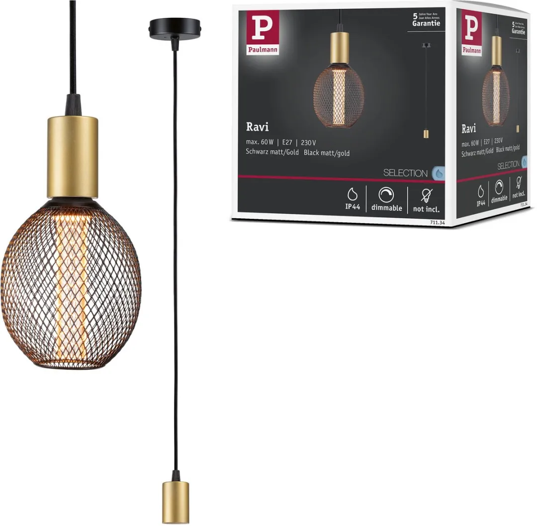 Paulmann Hanglamp Ravi IP44 E27 60W