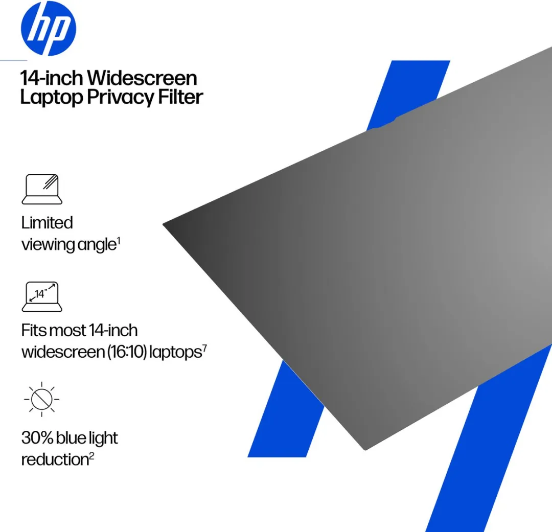 HP 14-inch Widescreen Laptop Privacy Filter BH0M6AA