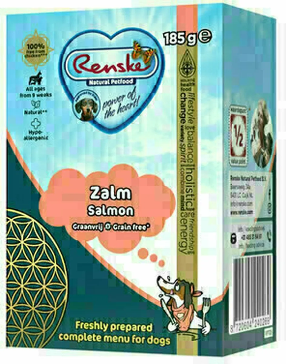 Renske Vers Graanvrij Hondenvoer Zalm - 24x185g - afbeelding 6 van 6