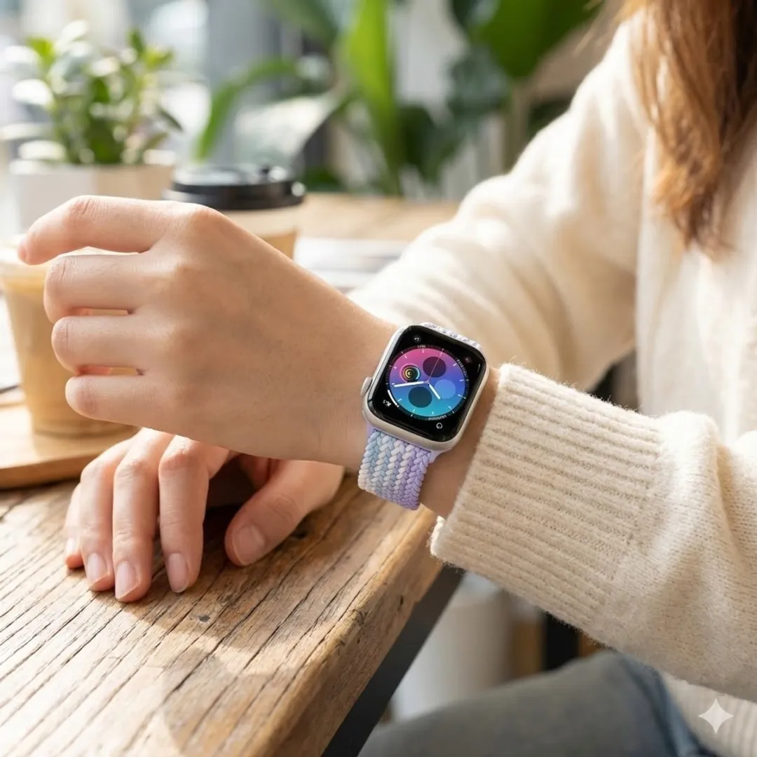 NUVEX Horlogebandje Apple Watch - One Size - Donker Multicolor
