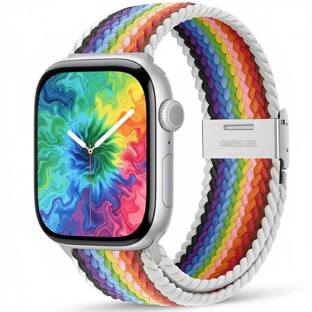 NUVEX Horlogebandje Apple Watch - One Size - Donker Multicolor