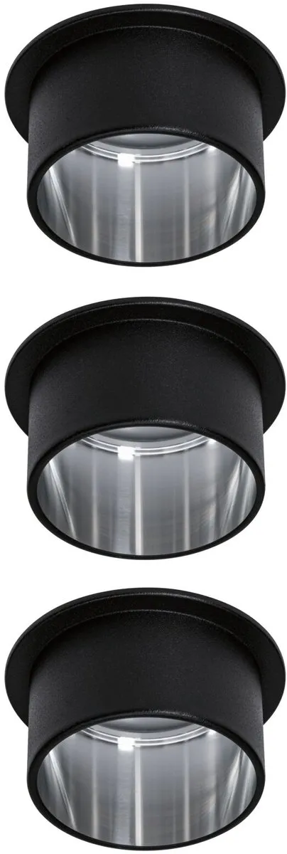 Paulmann LED-inbouwlamp Gil Coin Basisset 3x6W 470lm 2700K - 3 Stuks